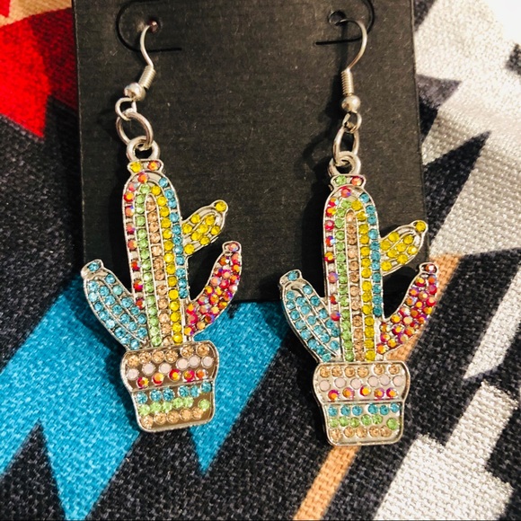 Jewelry - 🌵Colorful Cactus Earrings🌵
